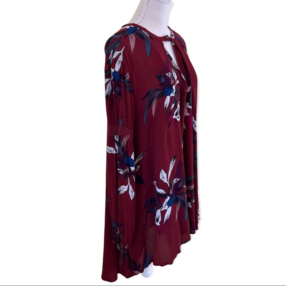 Free People Tree Swing Dress in Scarlet Combo S - Picture 4 of 11